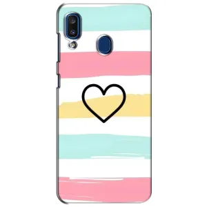 Чехлы с тематикой "Маленькие Сердечки" на Samsung Galaxy a20 2019 (A205F) (Красивое сердечко)