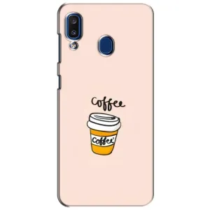 Чехол с изображением вкусной еды для Samsung Galaxy a20 2019 (A205F) (Кружка кофе)