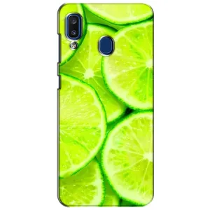Чехол с изображением вкусной еды для Samsung Galaxy a20 2019 (A205F) (Лайм)