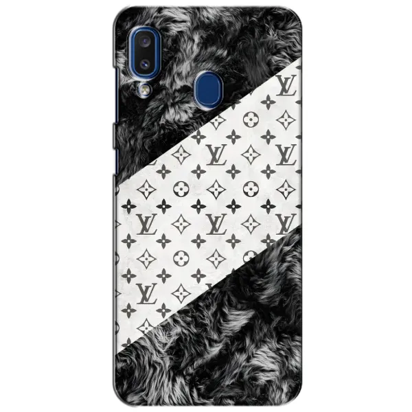 Чехол с рисунком «LV на белом» для Samsung Galaxy a20 2019 (A205F)