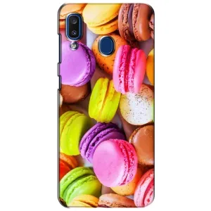 Чехол с изображением вкусной еды для Samsung Galaxy a20 2019 (A205F) (Макаруны)