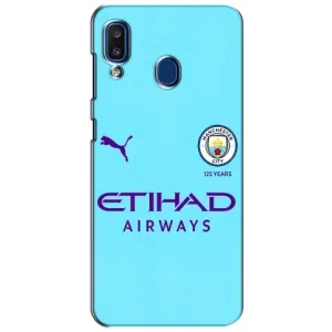 Силиконовые Чехлы принт Футбол на Samsung Galaxy a20 2019 (A205F) (Man City)