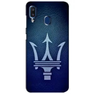 Чехлы с тематикой "Крутые машины" на Samsung Galaxy a20 2019 (A205F) (Лого Maserati)