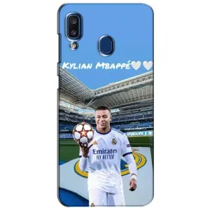 Чехол (TPU) с Футболистом на Samsung Galaxy a20 2019 (A205F) (Mbappe Real)