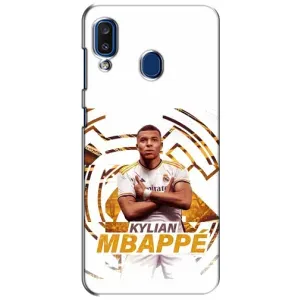 Чехол (TPU) с Футболистом на Samsung Galaxy a20 2019 (A205F) (Мбаппе Реал)