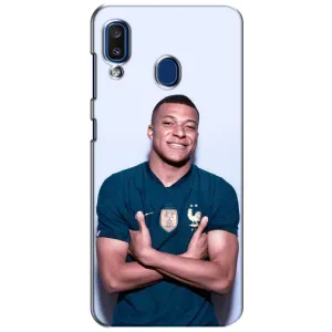 Чехол (TPU) с Футболистом на Samsung Galaxy a20 2019 (A205F) (Мбаппешичка)