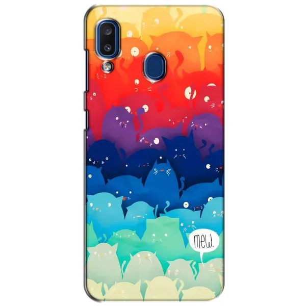 Чехол с рисунком «Mew» для Samsung Galaxy a20 2019 (A205F)