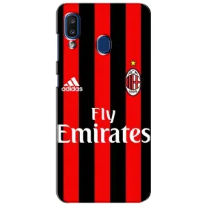 Чехлы с ТОП Футбольными клубами на Samsung Galaxy a20 2019 (A205F) (Milan)