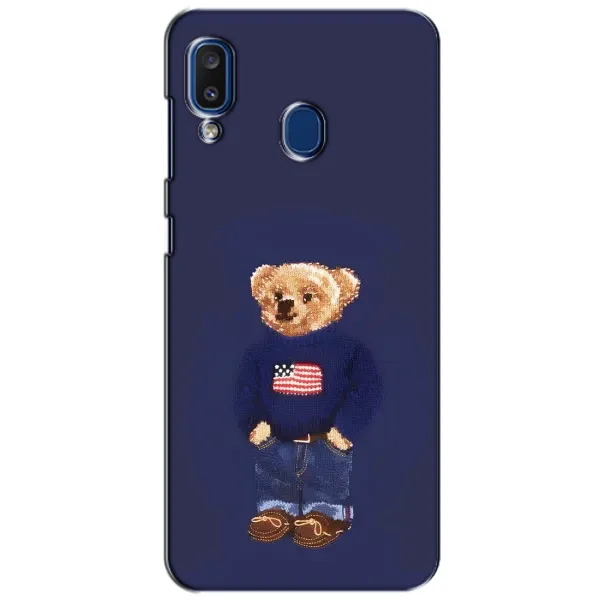 Чехол с рисунком «Мишка USA» для Samsung Galaxy a20 2019 (A205F)