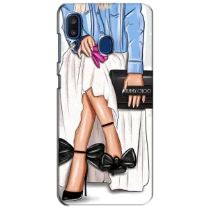 Силиконовый Чехол на Samsung Galaxy a20 2019 (A205F) с картинкой Стильных Девушек (Мода)