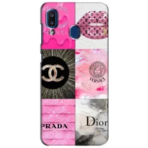 Чехол (Dior, Prada, YSL, Chanel) для Samsung Galaxy a20 2019 (A205F) (Модница)