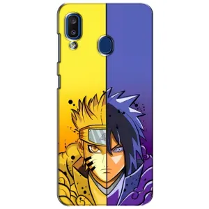 Купить Чехлы на телефон с принтом Anime для Samsung Galaxy a20 2019 (A205F) (Naruto Vs Sasuke)