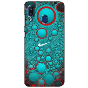 Силиконовый Чехол на Samsung Galaxy a20 2019 (A205F) с картинкой Nike (Найк зеленый)
