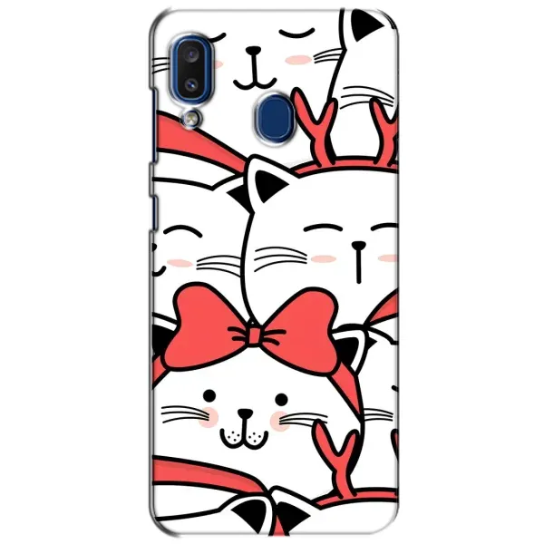 Чехол с рисунком «Новогодние котики» для Samsung Galaxy a20 2019 (A205F) Чехол с рисунком «Новогодние котики» для Samsung Galaxy a20 2019 (A205F)