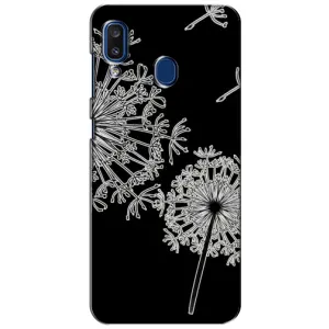 Силіконовий Чохол з кульбабками на Samsung Galaxy a20 2019 (A205F) (Кульбаба)