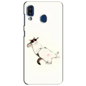 Чехол на тематику: Коты для Samsung Galaxy a20 2019 (A205F) (Отдых)