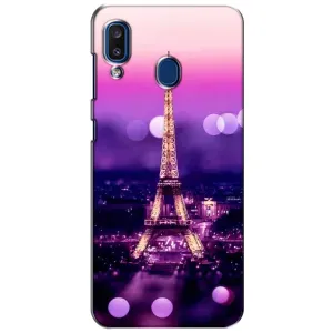 Чехол с Эйфелевой башней на Samsung Galaxy a20 2019 (A205F) (Париж башня)