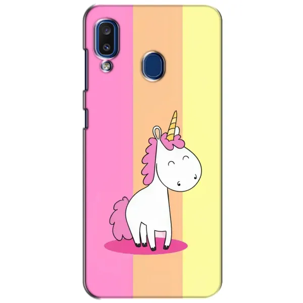 Чехол с рисунком «Радужный Единорог» для Samsung Galaxy a20 2019 (A205F) Чехол с рисунком «Радужный Единорог» для Samsung Galaxy a20 2019 (A205F)