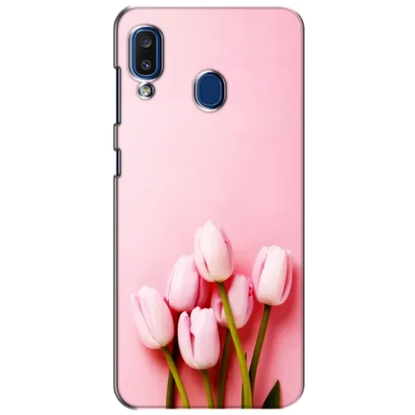 Чехол с рисунком «Розовые тюльпаны» для Samsung Galaxy a20 2019 (A205F) Чехол с рисунком «Розовые тюльпаны» для Samsung Galaxy a20 2019 (A205F)