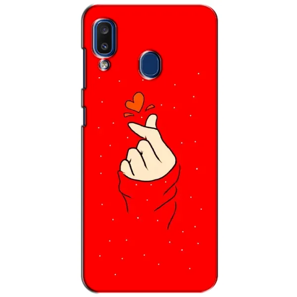 Чехол с рисунком «Сердце на красном» для Samsung Galaxy a20 2019 (A205F) Чехол с рисунком «Сердце на красном» для Samsung Galaxy a20 2019 (A205F)