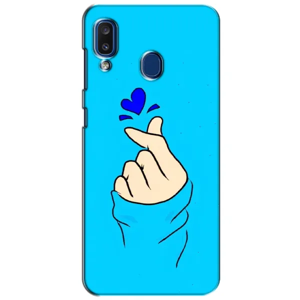 Чехол с рисунком «Сердце на синем» для Samsung Galaxy a20 2019 (A205F) Чехол с рисунком «Сердце на синем» для Samsung Galaxy a20 2019 (A205F)