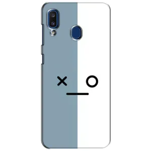 Чохли (ТПУ) (смішні стікери) для Samsung Galaxy a20 2019 (A205F) (Сіро-білий)