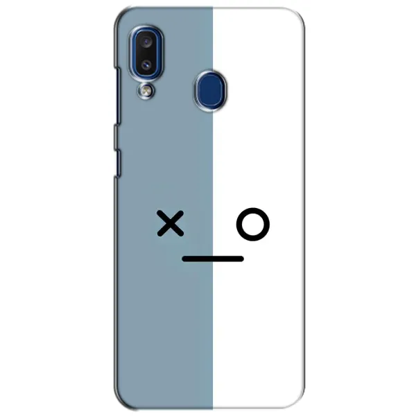 Чехол с рисунком «Серо-белый» для Samsung Galaxy a20 2019 (A205F)