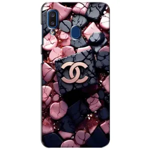 Чехол (Dior, Prada, YSL, Chanel) для Samsung Galaxy a20 2019 (A205F) (Шанель)