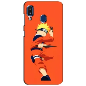 Чехлы с принтом Наруто на Samsung Galaxy a20 2019 (A205F) (Силуэт Наруто)