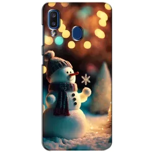 Чохли на Новий Рік Samsung Galaxy a20 2019 (A205F) (Сніговик святковий)