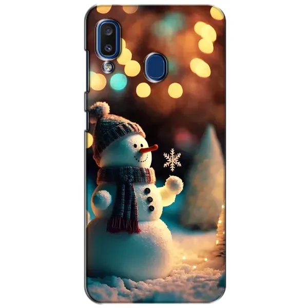 Чехол с рисунком «Снеговик праздничный» для Samsung Galaxy a20 2019 (A205F)
