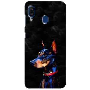 Бампер для Samsung Galaxy a20 2019 (A205F) с картинкой "Песики" (Собака Мопс)