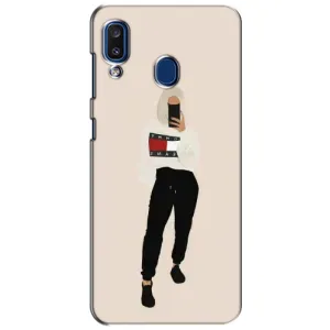 Силиконовый Чехол на Samsung Galaxy a20 2019 (A205F) с картинкой Стильных Девушек (Стильная)