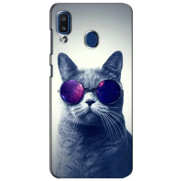 Чехол с рисунком «Стильный КОТ» для Samsung Galaxy a20 2019 (A205F) Чехол с рисунком «Стильный КОТ» для Samsung Galaxy a20 2019 (A205F)