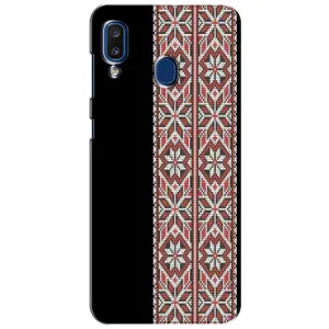 Силіконовый Чохол на Samsung Galaxy a20 2019 (A205F) з картинкой Вишиванки (Стильна вишиванка)
