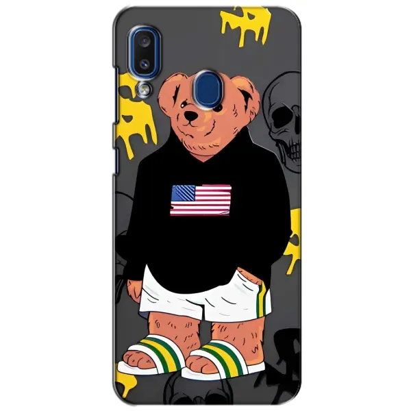 Чехол с рисунком «Teddy USA» для Samsung Galaxy a20 2019 (A205F)