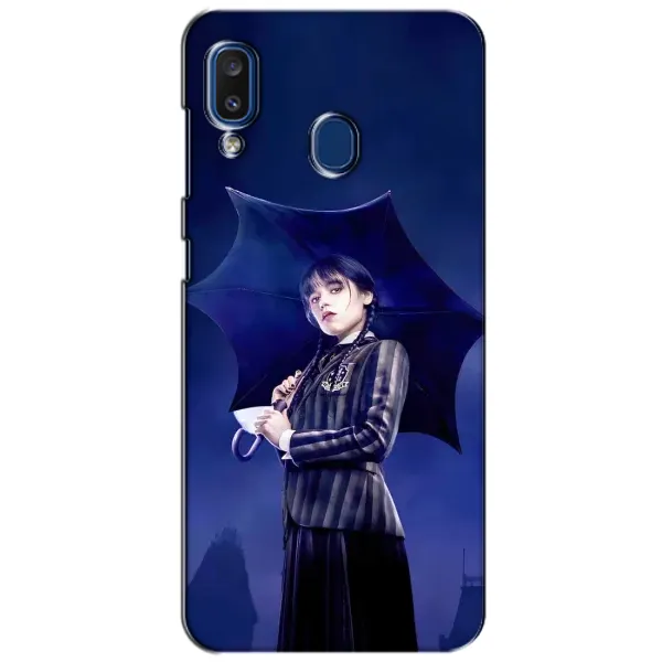 Чехол с рисунком «Уэнсдей с зонтом» для Samsung Galaxy a20 2019 (A205F) Чехол с рисунком «Уэнсдей с зонтом» для Samsung Galaxy a20 2019 (A205F)