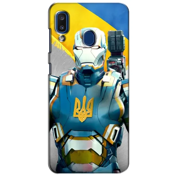 Чехол с рисунком «Украинский робокоп» для Samsung Galaxy a20 2019 (A205F) Чехол с рисунком «Украинский робокоп» для Samsung Galaxy a20 2019 (A205F)