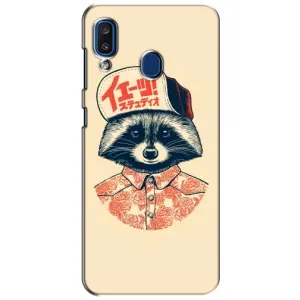 Силиконовый Чехол с Енотами на Samsung Galaxy a20 2019 (A205F) (В кепчику)