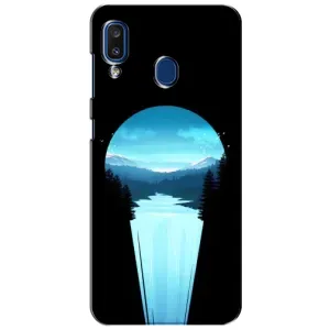 Летний Чехол на Samsung Galaxy a20 2019 (A205F) (Синий Водопад)
