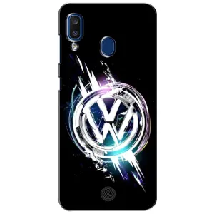 Чехол "Фольксваген" для Samsung Galaxy a20 2019 (A205F) (Volkswagen на черном)