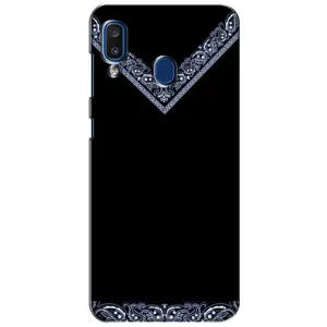 Силіконовый Чохол на Samsung Galaxy a20 2019 (A205F) (Комірець вишиванки)