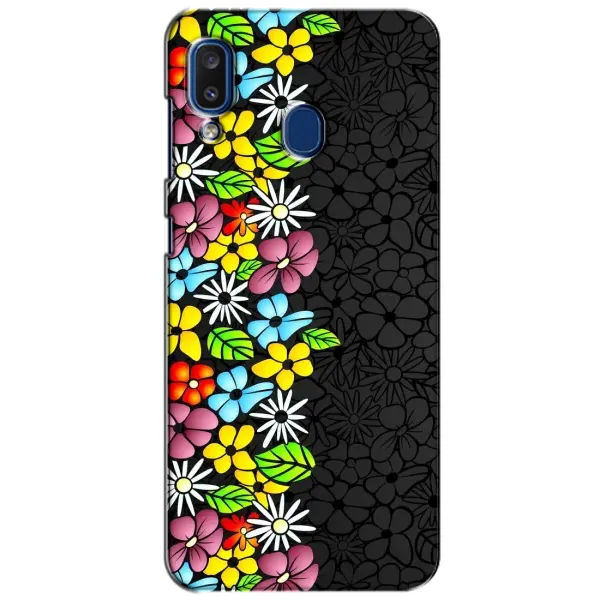 Чехол с рисунком «Яркие цветы» для Samsung Galaxy a20 2019 (A205F)