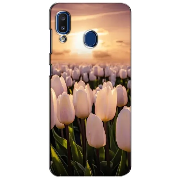 Чехол с рисунком «Закат с цветами» для Samsung Galaxy a20 2019 (A205F) Чехол с рисунком «Закат с цветами» для Samsung Galaxy a20 2019 (A205F)