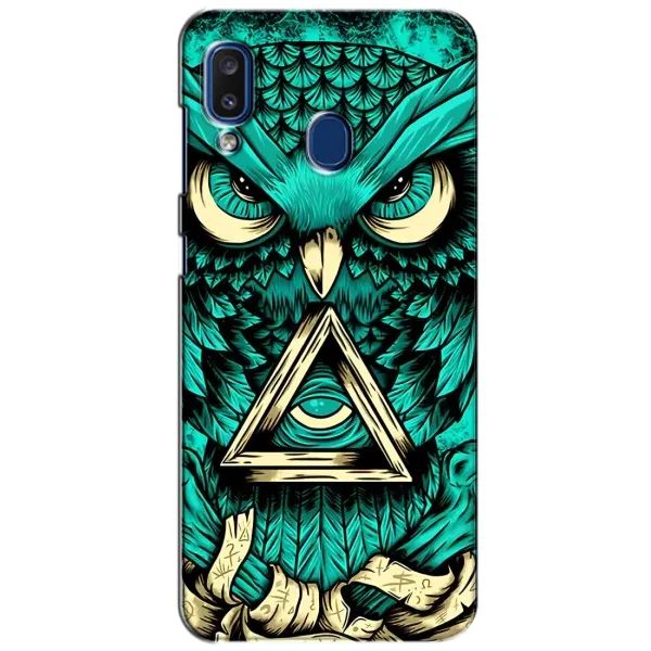 Чехол с рисунком «Зеленая сова» для Samsung Galaxy a20 2019 (A205F) Чехол с рисунком «Зеленая сова» для Samsung Galaxy a20 2019 (A205F)