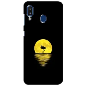 Летний Чехол на Samsung Galaxy a20 2019 (A205F) (Желтый Закат)