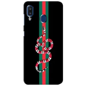 Чехлы Бренд GUCCI для Samsung Galaxy a20 2019 (A205F) (Змей Гуччи)