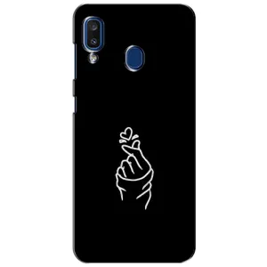 Чехлы (Знак сердечка) на Samsung Galaxy a20 2019 (A205F) (Знак Сердечка)
