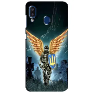 Патриотический Чехол для Samsung Galaxy a20 2019 (A205F) (ЗСУ з крильями)