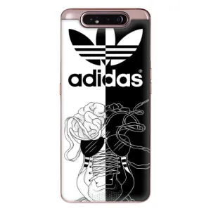 Чохол с стилі "Адідас" для Самсунг Гелексі А80 (Adidas шнурки)